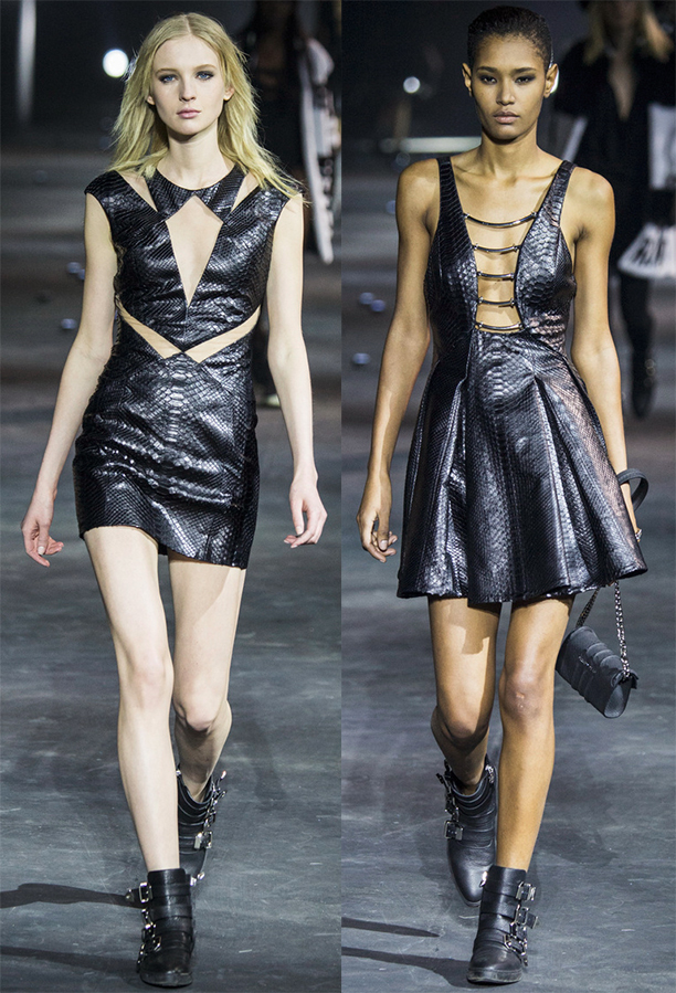 Leather dresses fall-winter 2024-2025