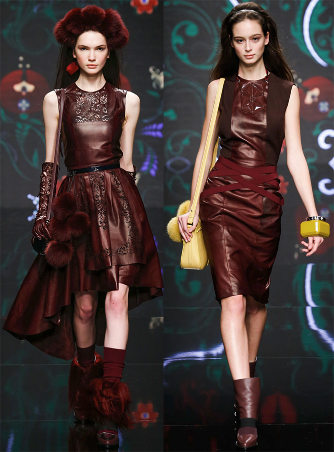 Leather dresses fall-winter 2024-2025