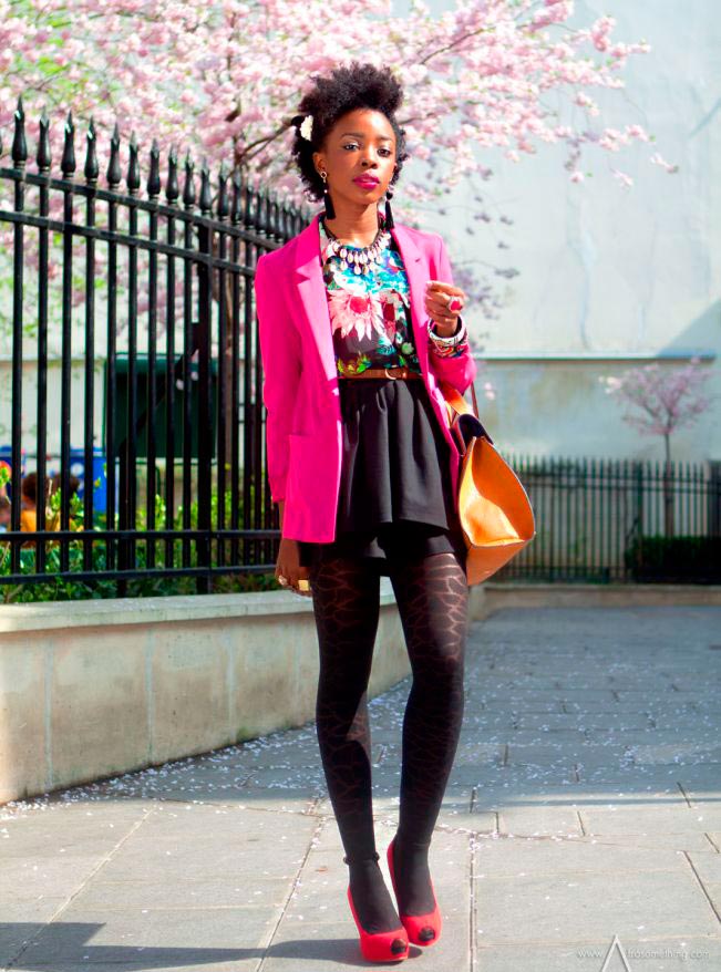 Bright black girl, photo