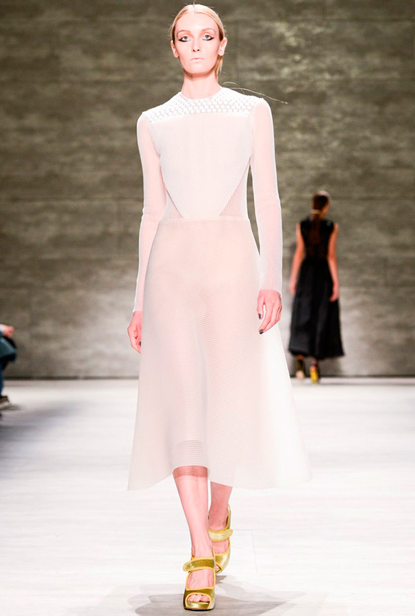 White dresses from the fall-winter collections