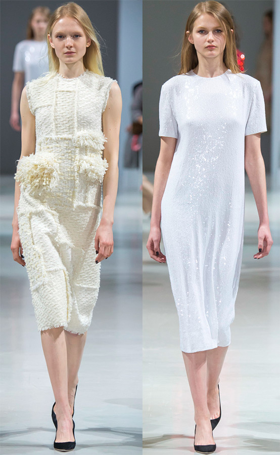 White dresses fall-winter 2024-2025