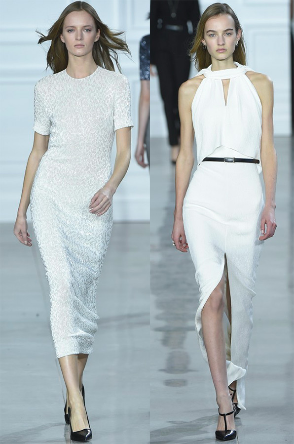 White dresses fall-winter 2024-2025