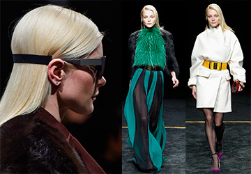 Jessica Stam looks from fashion week