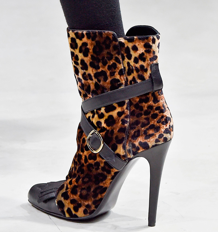 Leopard print on shoes