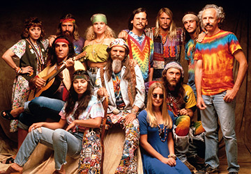 Hippie style in clothes and accessories