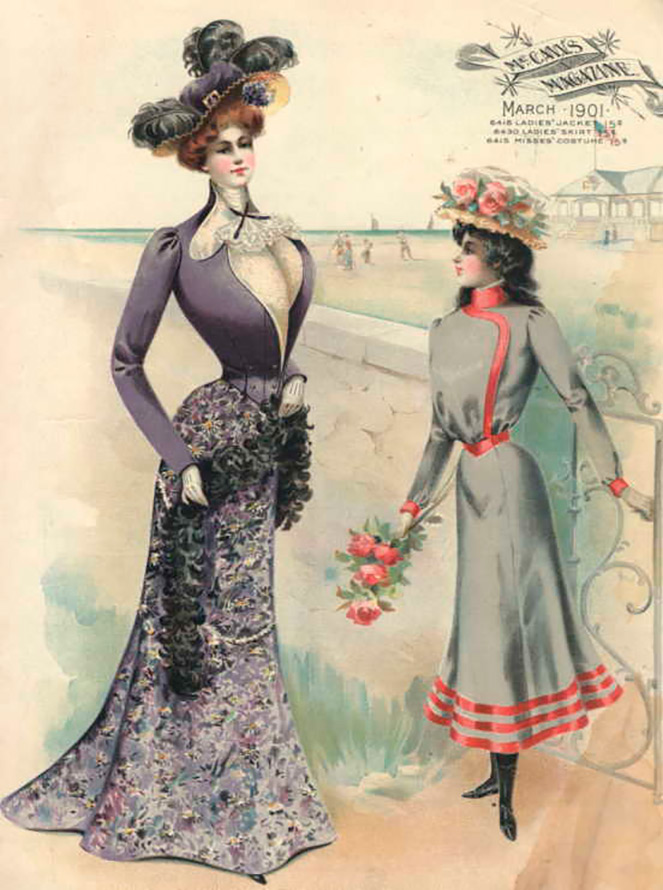 Modern style in clothing 1900s