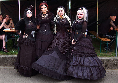 Goth subculture and gothic style of clothing