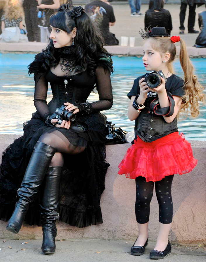 Goth subculture and gothic style in clothing