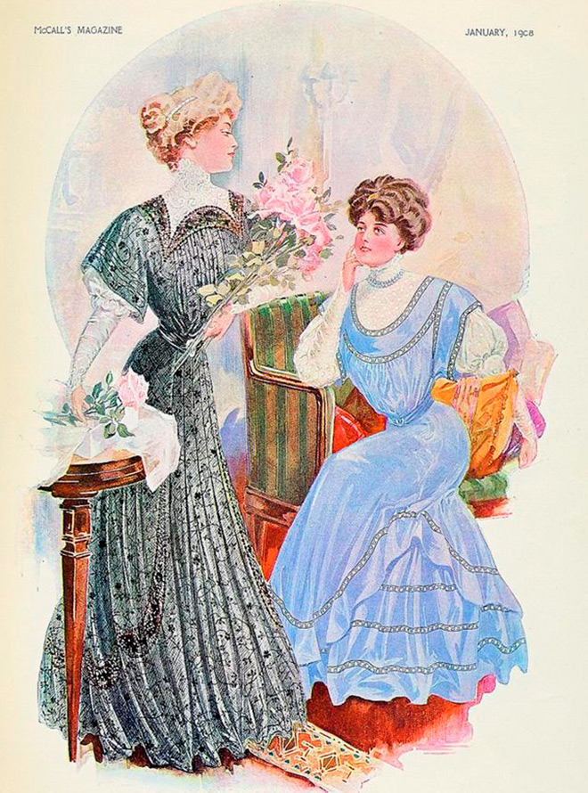 Fashion and style in the years 1908-1914