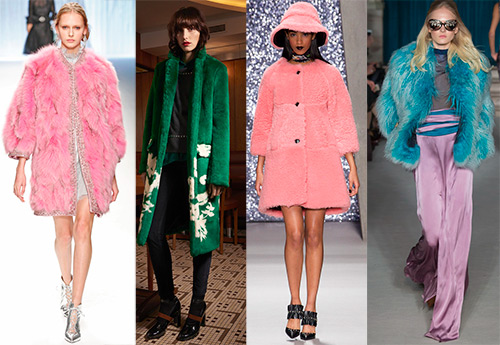 Bright fur coats and other fur products