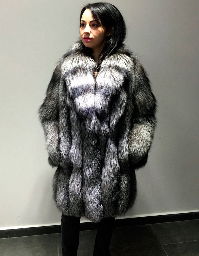 Fox fur coat