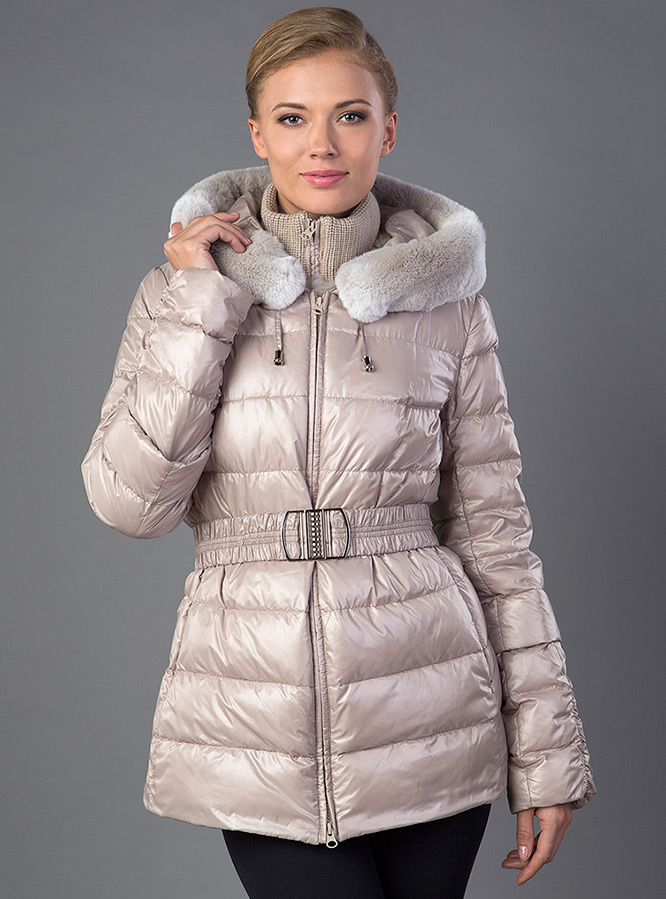 Light women's down jacket