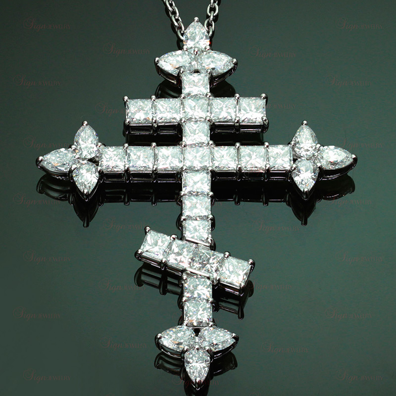 Orthodox cross with diamonds