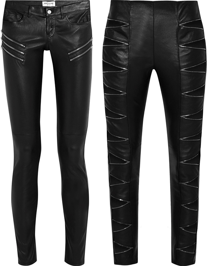 Luxury leather pants for winter 2024