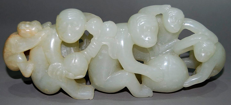 Jade stone monkeys