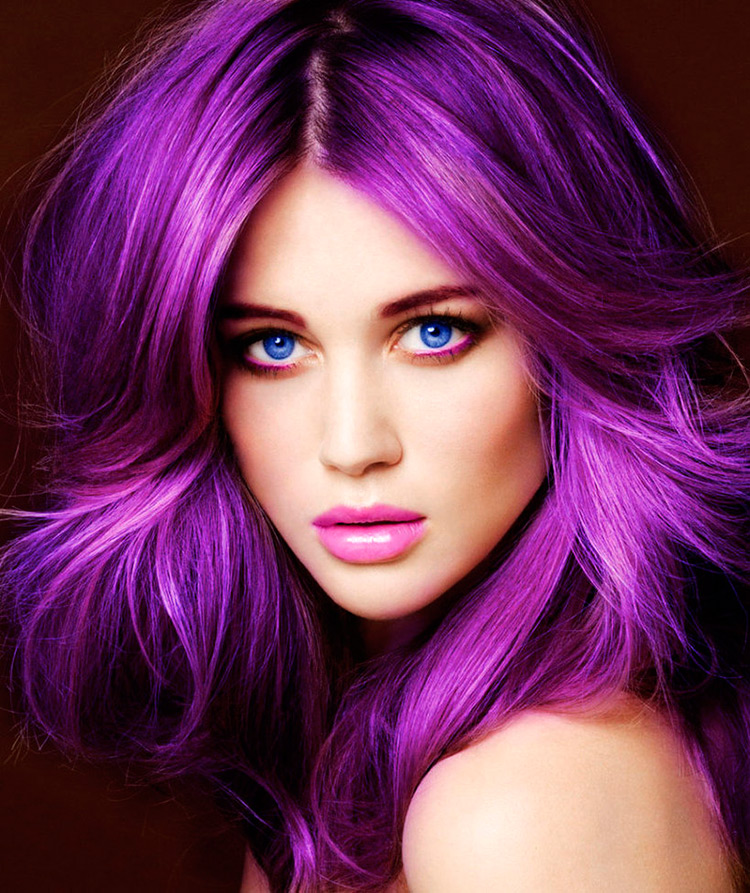 Perfect shades of purple hair color