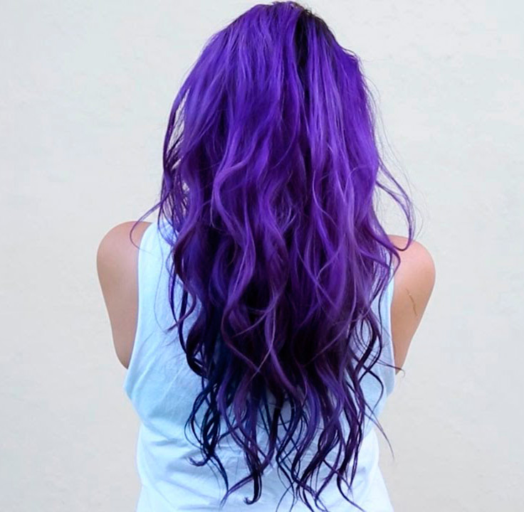 Purple hair color