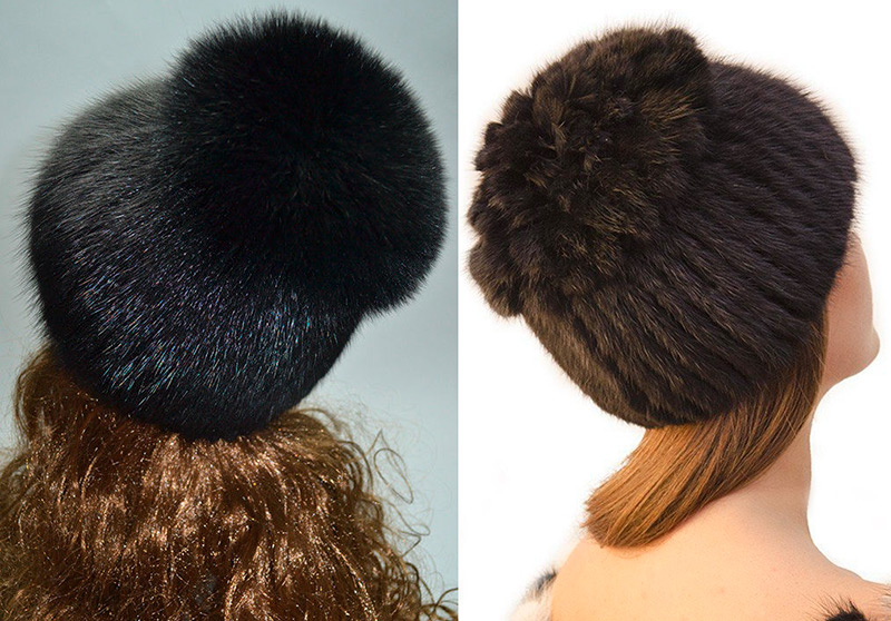 women's hats from muskrat fur