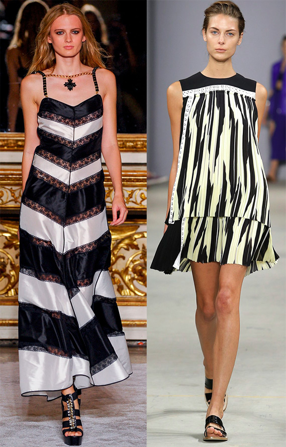 Stripes in fashionable collections spring-summer