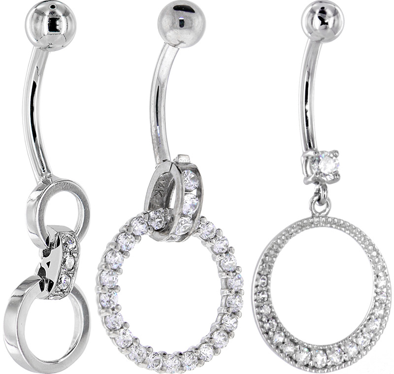 navel piercing earrings