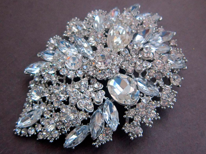 Wedding brooch for the bride