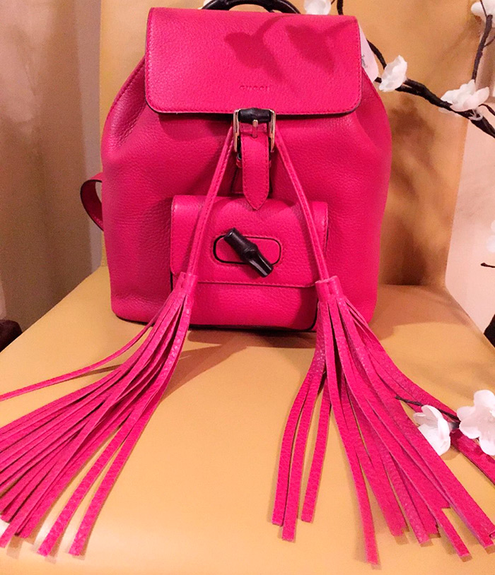 Bright backpack for girls