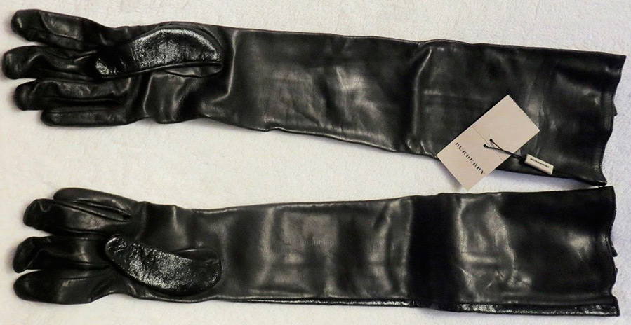 Long leather gloves