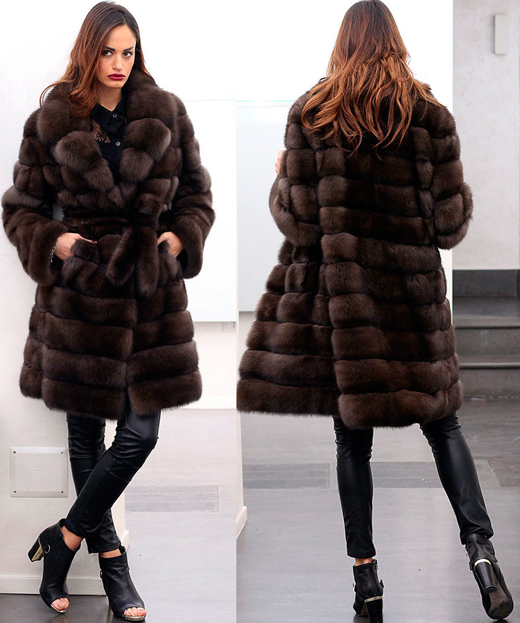 Sable fur coat