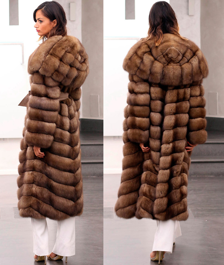 Sable fur coat