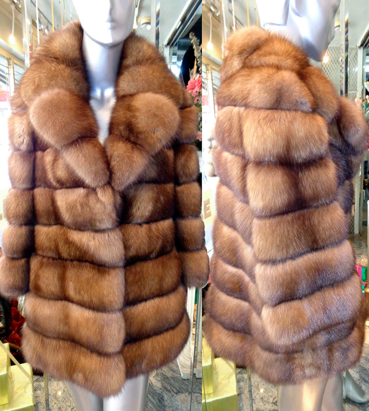 Sable fur coat