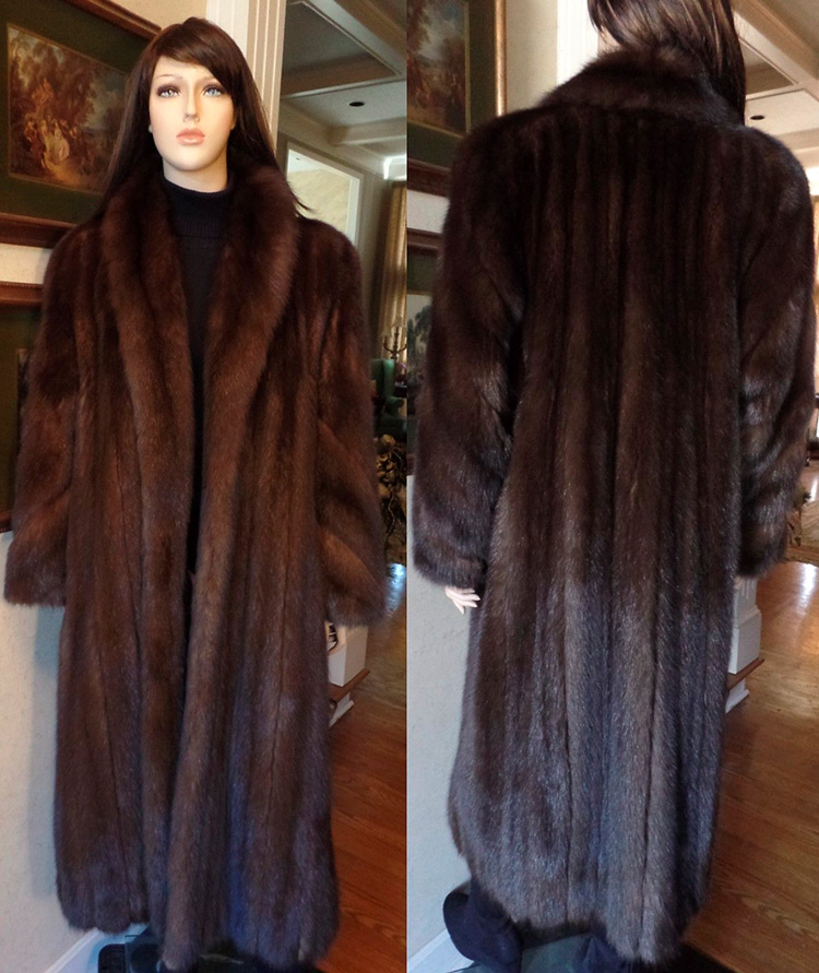 Sable fur coat