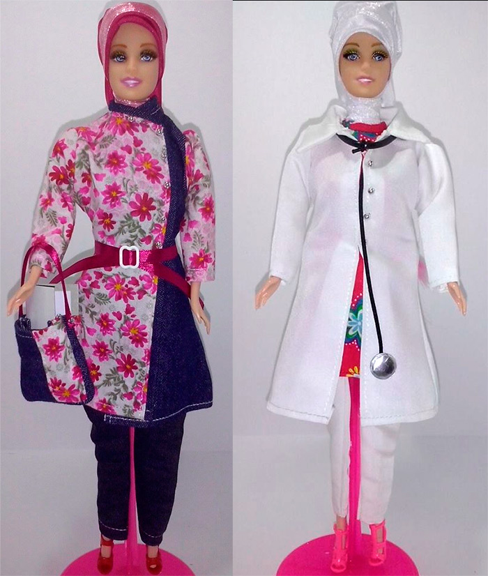 dolls in islamic clothes