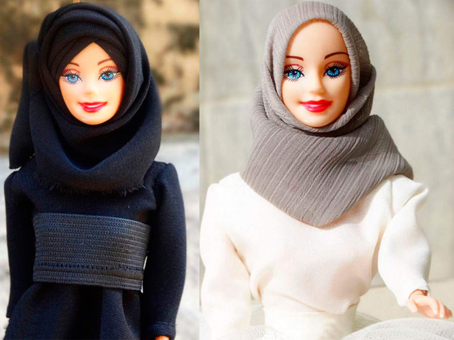 dolls in islamic robes