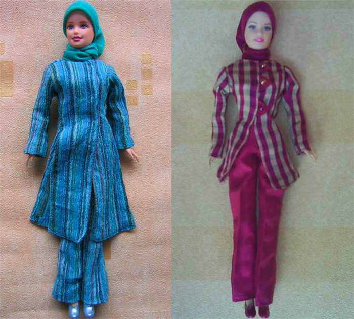 dolls in islamic clothes