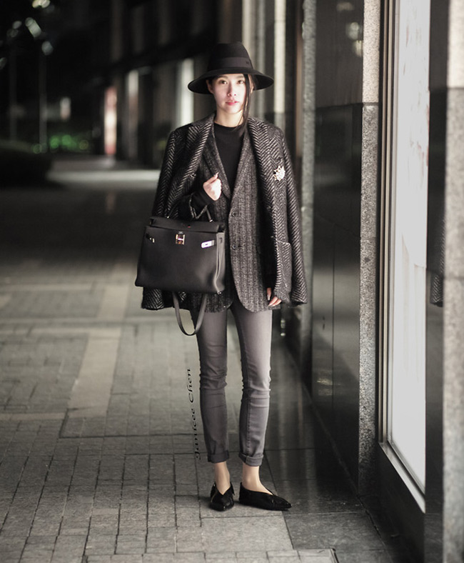 Stylish images of a student from Shanghai