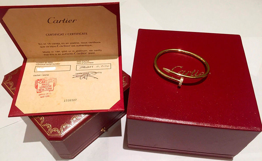 Cartier chic gold bracelets for lovers