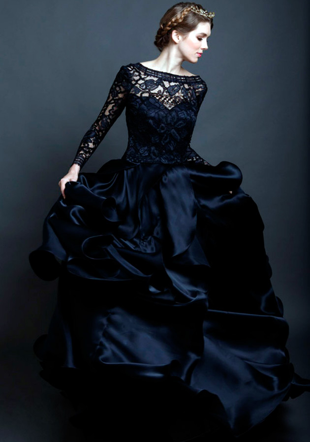 Black wedding dress