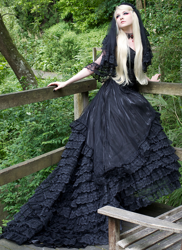 Black wedding dress