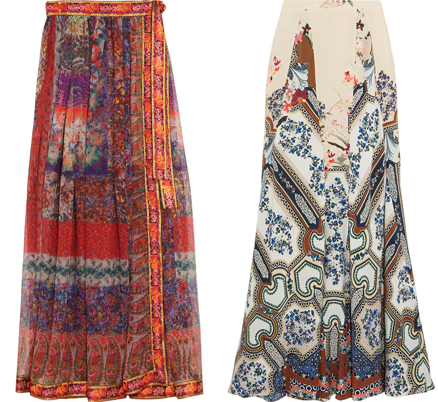 Fashionable long skirts Etro