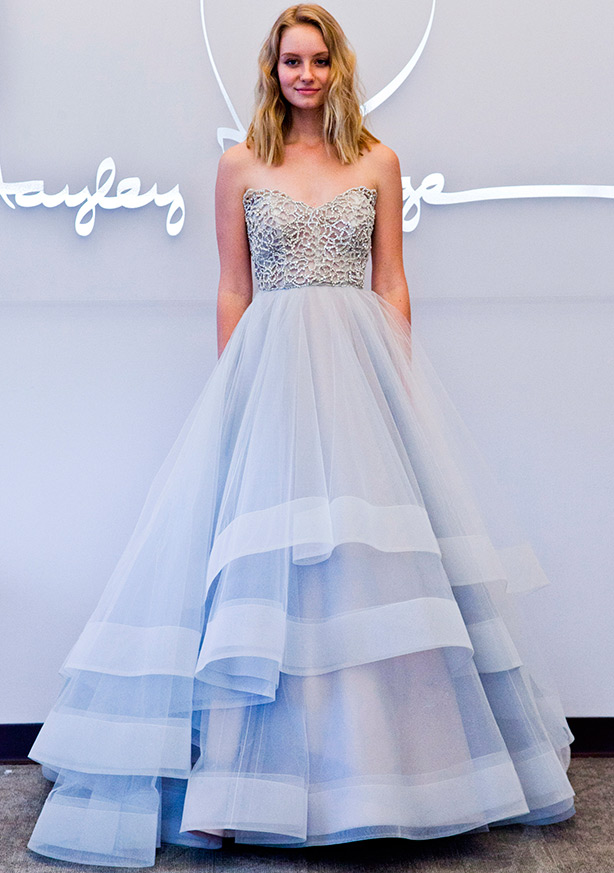 Blue wedding dress