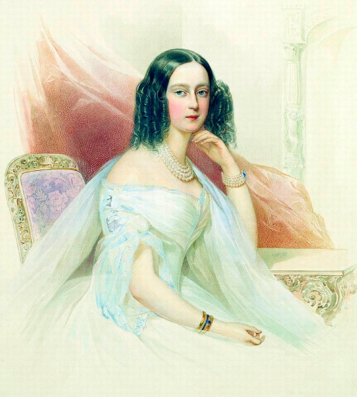 History of the 19th century in beautiful female portraits