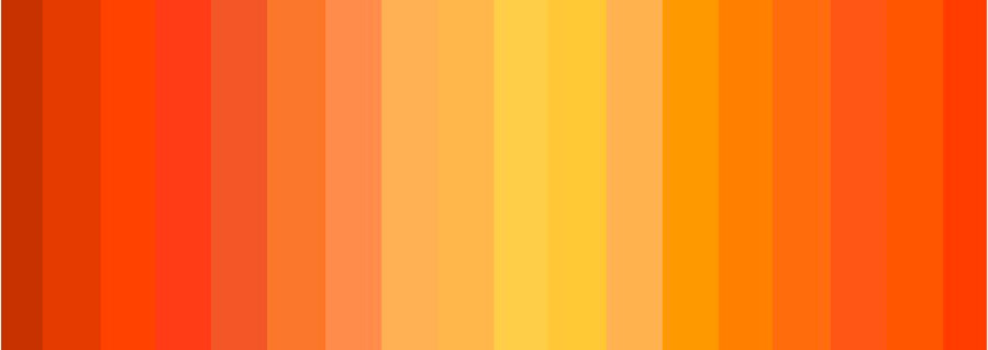 Orange palette