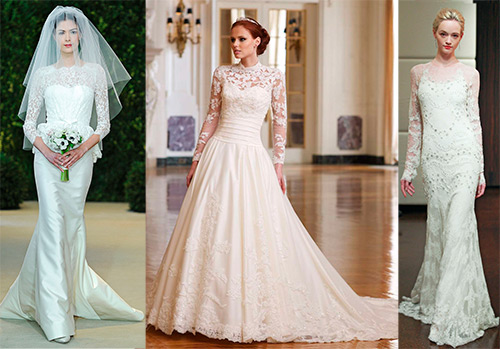 Long sleeve wedding dresses for real princesses