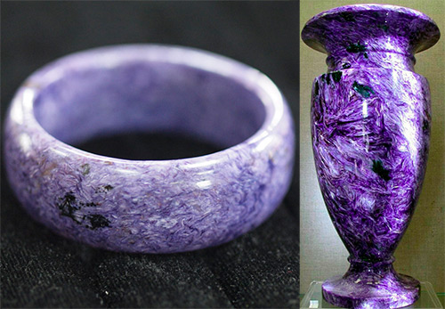 Enchanting stone from the Chara river or the Lilac miracle of Siberia