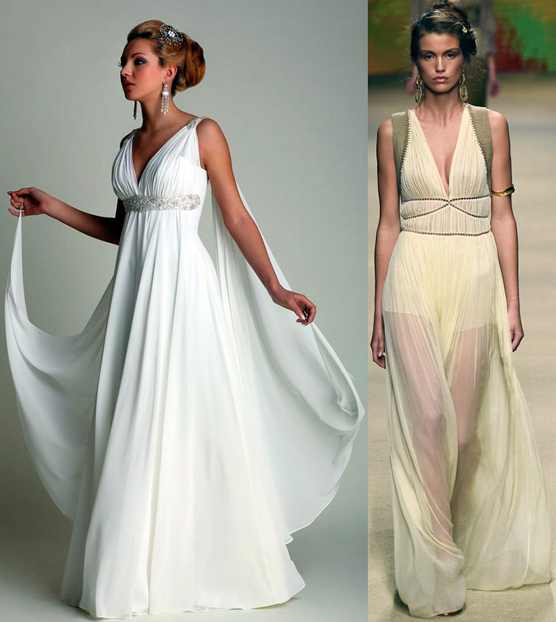 Greek style wedding dresses