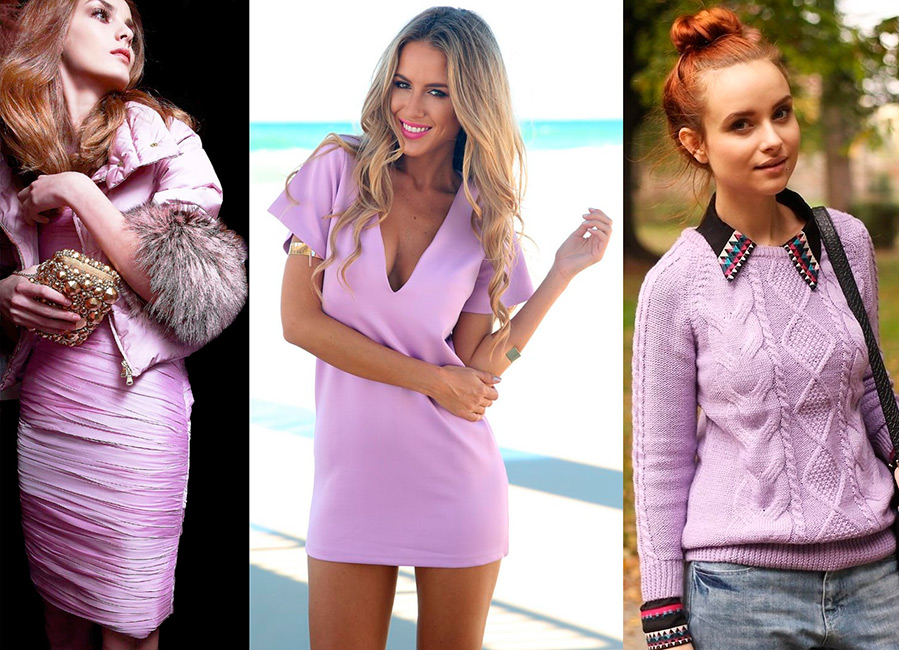 Lilac color in clothes