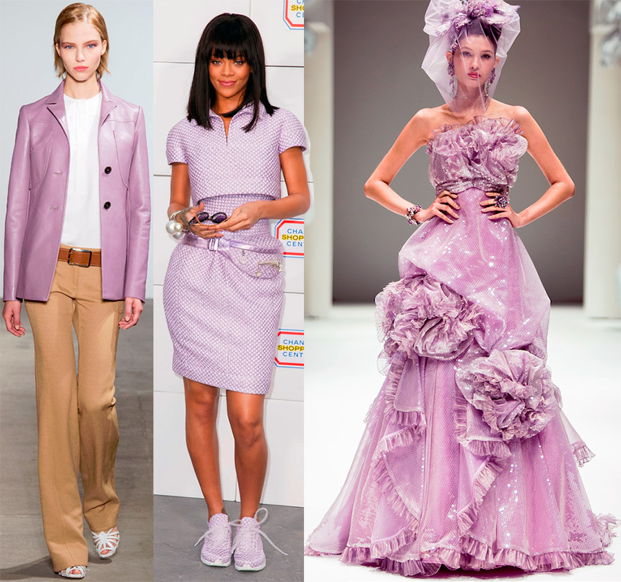 Lilac color in clothes