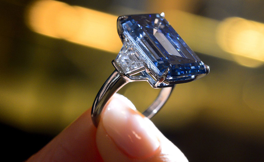 The most expensive blue diamond