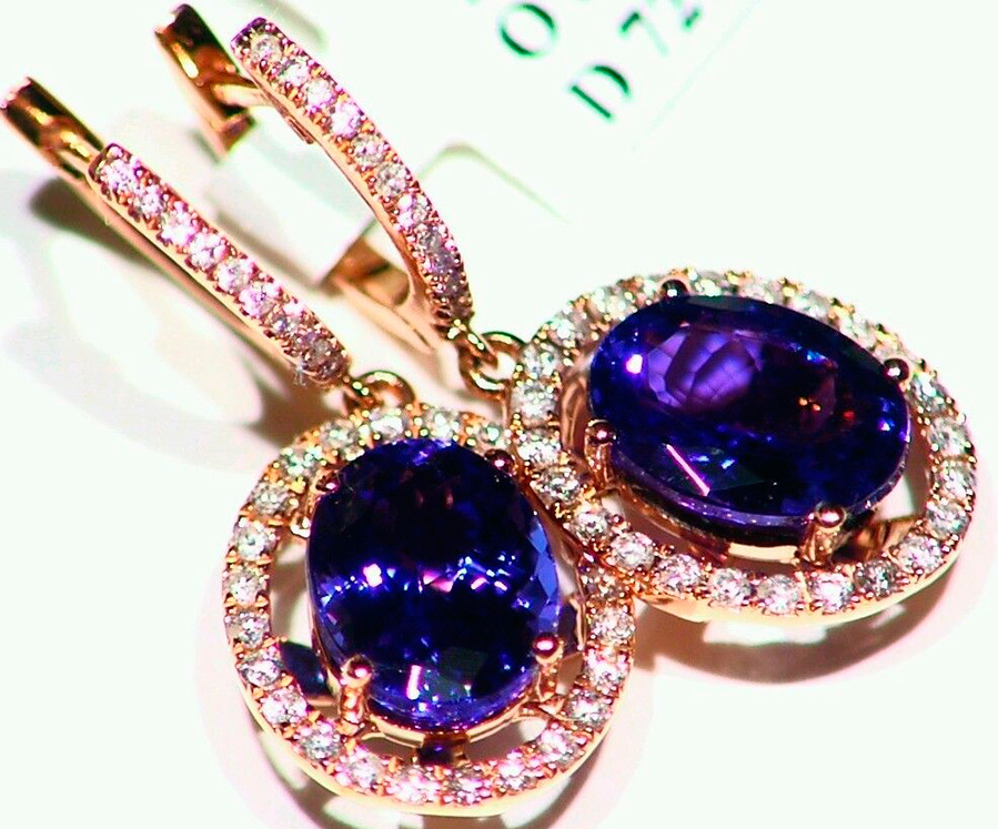 Tanzanite stone earrings