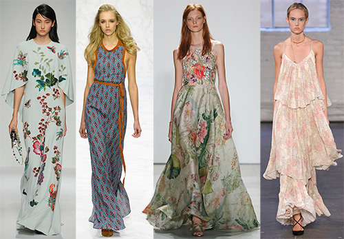 The best models of long summer dresses